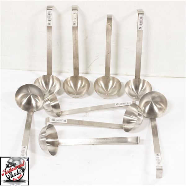 9 NEW JOHNSON ROSE 2 OZ S/S LADDLES