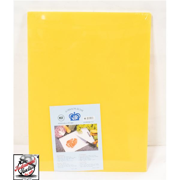 NEW JOHNSON ROSE 18" X 24" X 1/4" YELLOW CUTTING