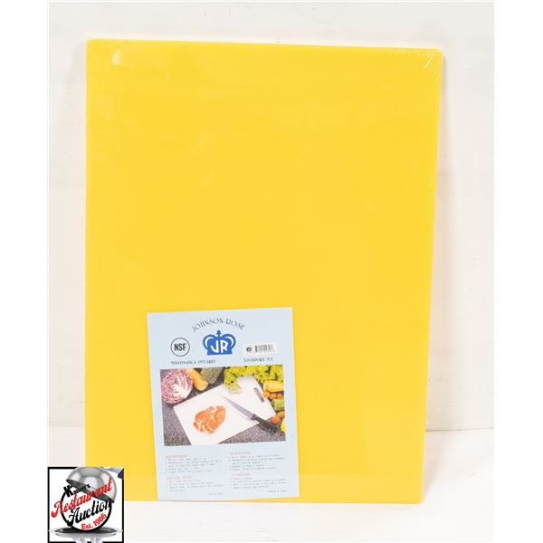 NEW JOHNSON ROSE 18" X 24" X 1/4" YELLOW CUTTING