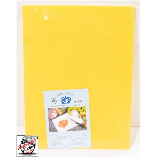 NEW JOHNSON ROSE 18" X 24" X 1/4" YELLOW CUTTING