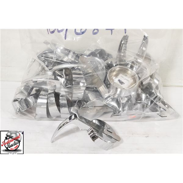 BAG W/ 12 OC CHROME TOP SYRUP DISPENSERS COVERS