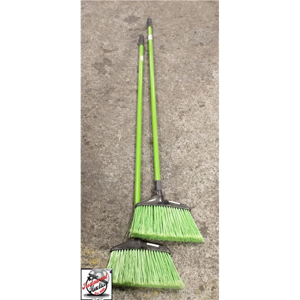 2 NEW GLOBE BROOMS