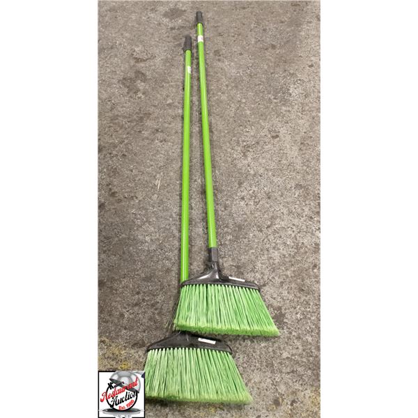 2 NEW GLOBE BROOMS