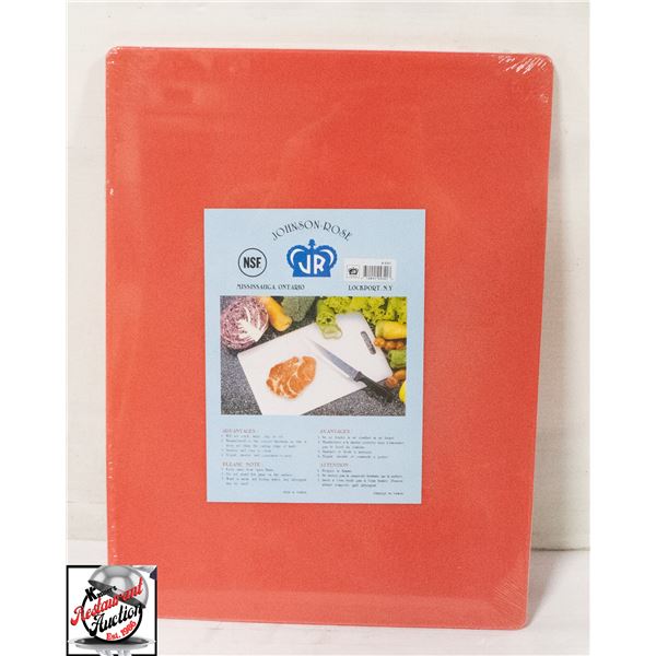 NEW JOHNSON ROSE 15" X 20" X 1/4" RED CUTTING