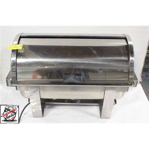 ROLLING TOP CHAFING DISH W/ ELECTIC WARMER