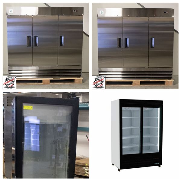 FEAUTRED LOTS: BRAND NEW COOLERS & FREEZERS