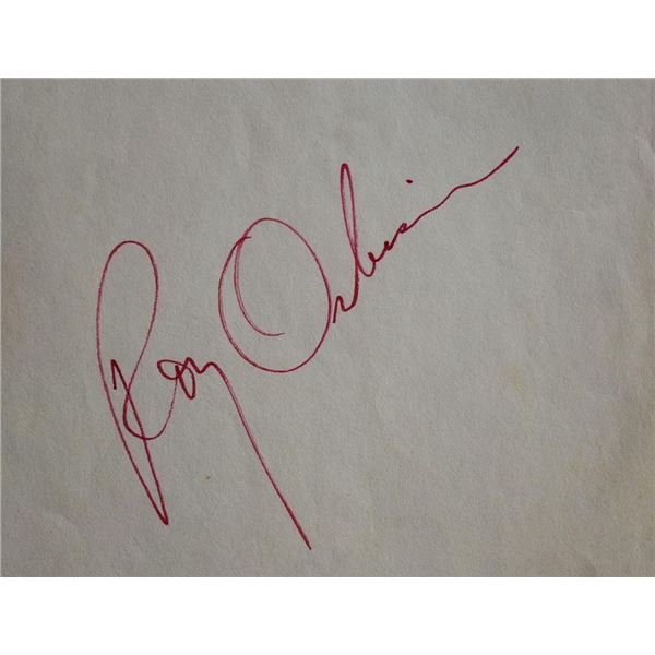 Roy Orbison signature slip