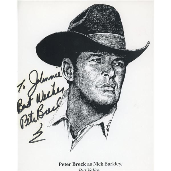 The Big Valley Peter Breck signed photo
