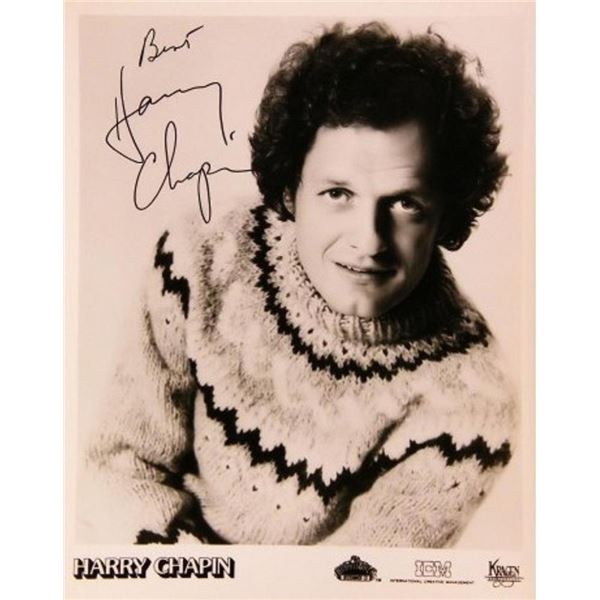 Harry Chapin signed promo photo