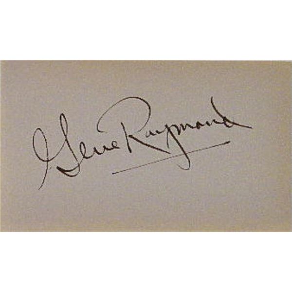 Mr And Mrs Smith Gene Raymond signature slip