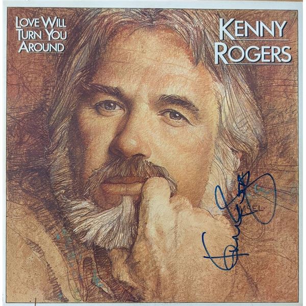Kenny Rogers Love Will Turn You Around signed album
