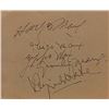 Image 1 : Marx Brothers signature slip