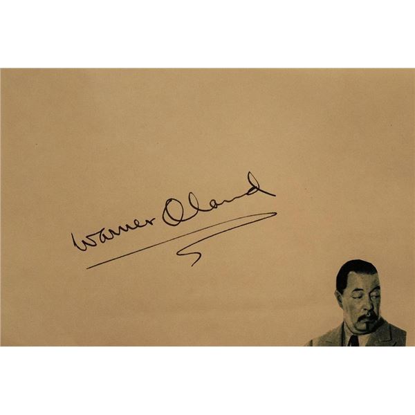 Charlie Chan Warner Oland signature slip