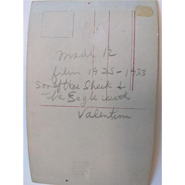 Silent Film Star Vilma Banky Autographed Photo