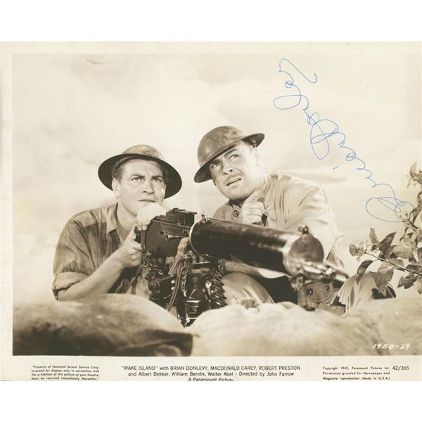 Wake Island Brian Donlevy signed movie photo