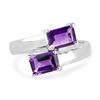 Image 2 : Sterling Silver 1.90ctw Amethyst Ring