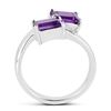 Image 3 : Sterling Silver 1.90ctw Amethyst Ring