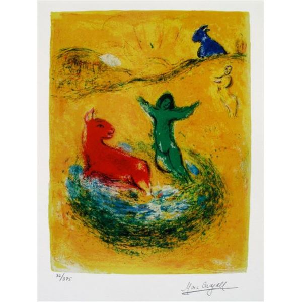 Marc Chagall WOLF PIT Facsimile Signed Limited Edition Giclee