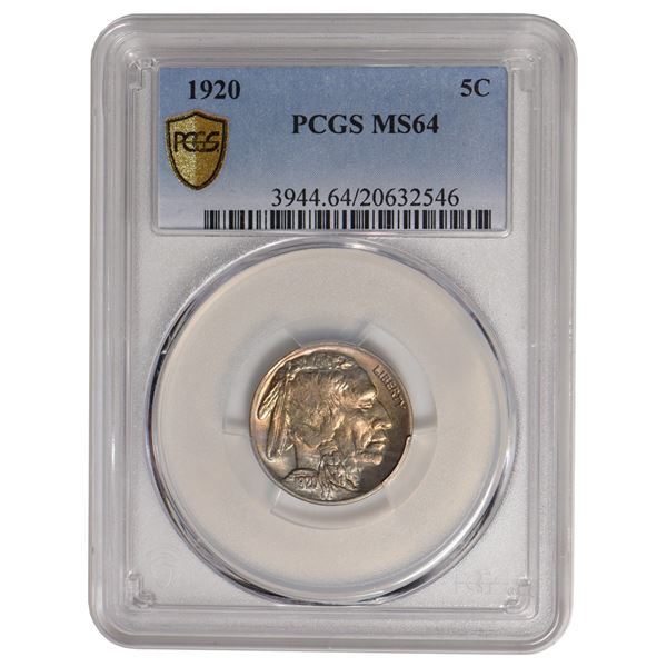 1920 Buffalo Nickel PCGS MS64
