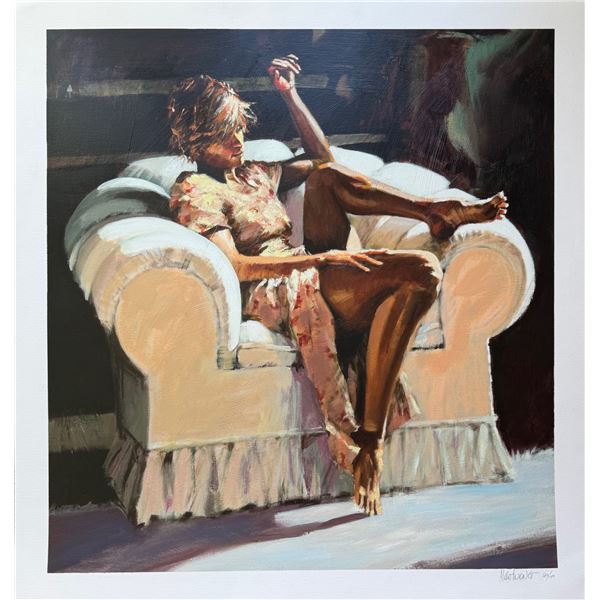 Aldo Luongo SUNSET ROOM Hand Signed Limited Edition Serigraph Art