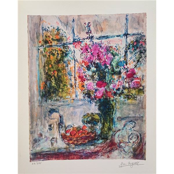 Marc Chagall FRUIT & FLOWERS Facsimile Signed Limited Edition Giclee