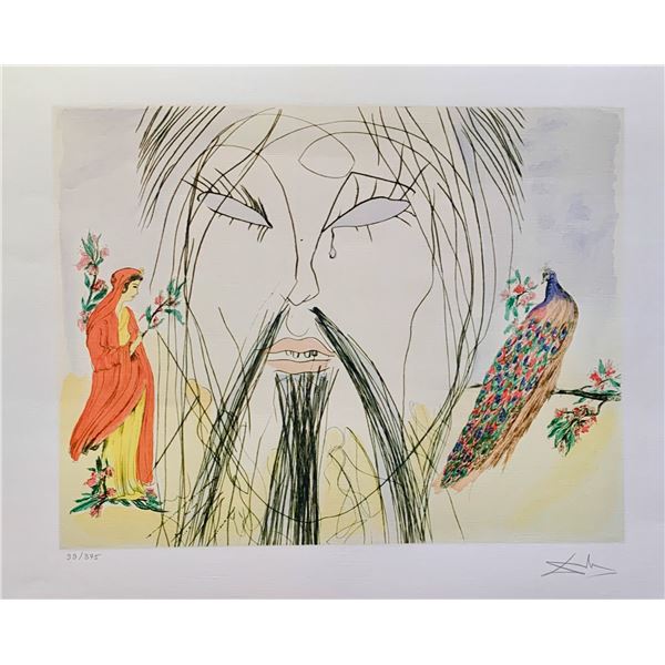 Salvador Dali CONFUCIUS Facsimile Signed Limited Edition Giclee