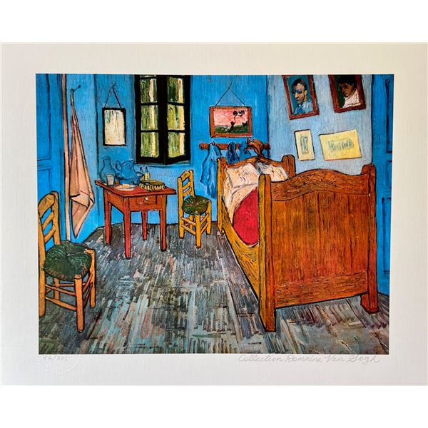 Vincent Van Gogh BEDROOM Estate Signed Limited Edition Giclee