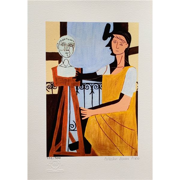 Pablo Picasso WOMAN WITH SCULPTURE Estate Signed Limited Edition Giclee