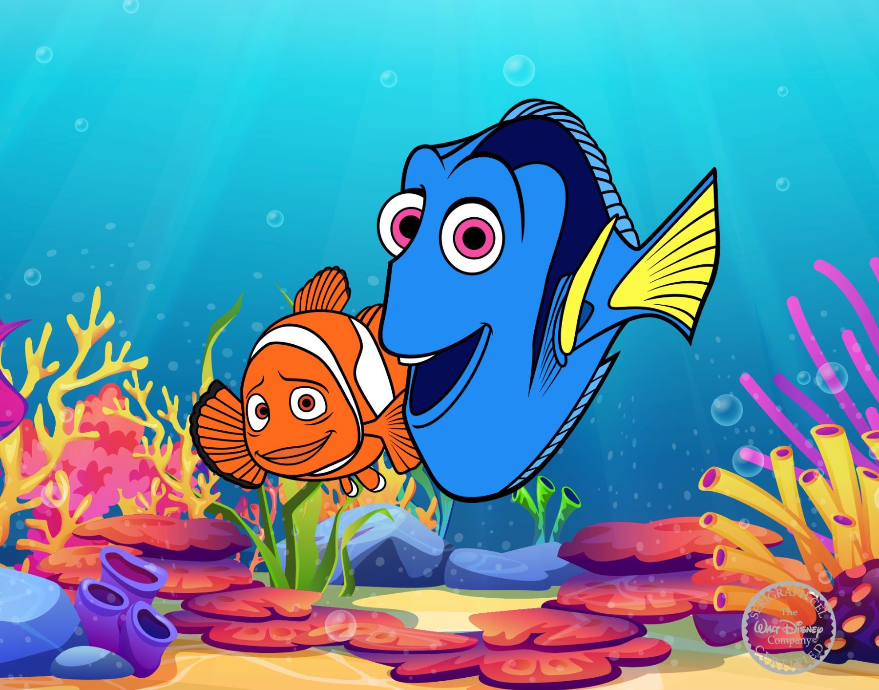 Disney FINDING NEMO Sericel Animation Art Serigraph Cel