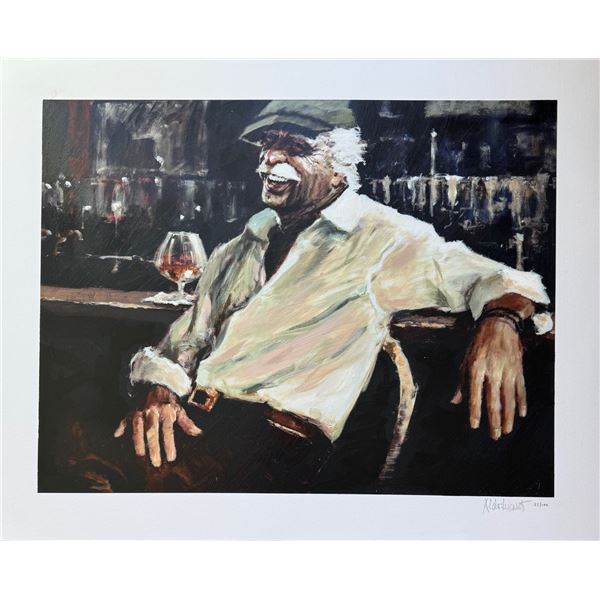 Aldo Luongo POKER NIGHT Hand Signed Limited Edition Serigraph Art