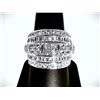 Image 3 : 14 Kt White Gold Plate 5.75 Ctw Lab Simulated Diamond Ring