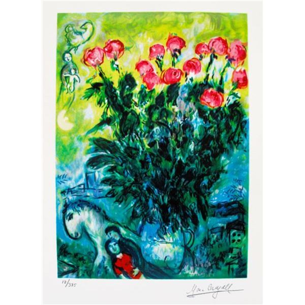 Marc Chagall LES ROSES Facsimile Signed Limited Edition Giclee