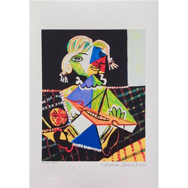 Pablo Picasso MAYA WITH BOAT Estate Signed Limited Edition Giclee