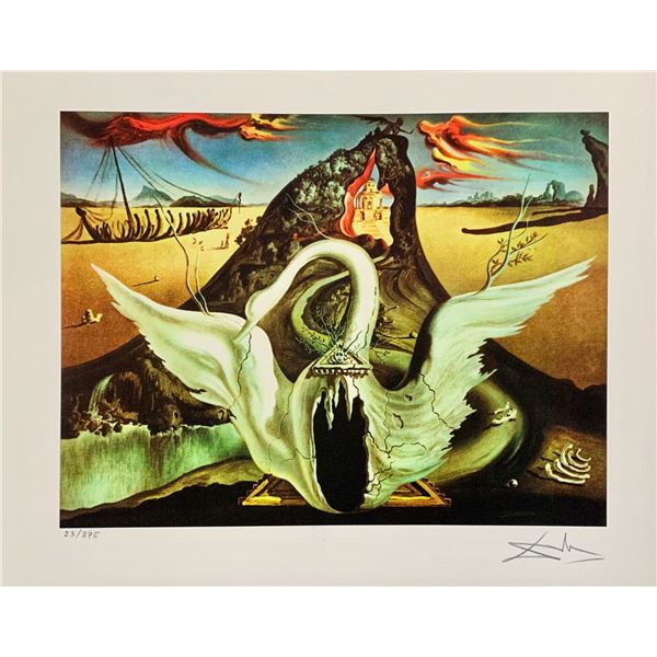 Salvador Dali BACCHANALE SWAN Facsimile Signed Limited Edition Giclee