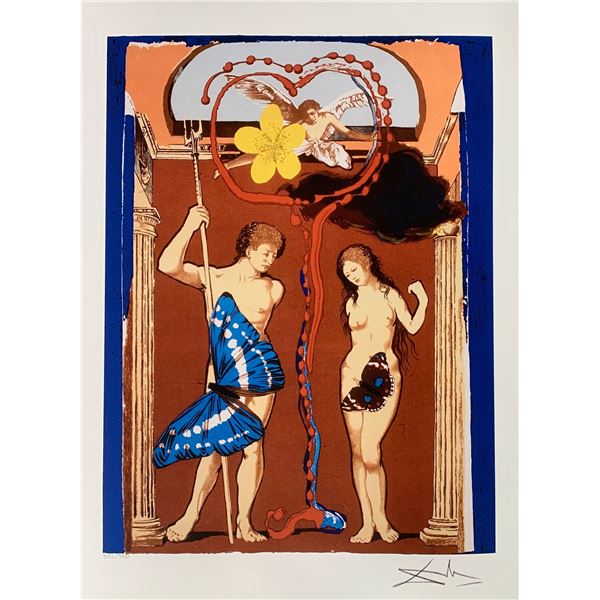 Salvador Dali ADAM & EVE Facsimile Signed Limited Edition Giclee