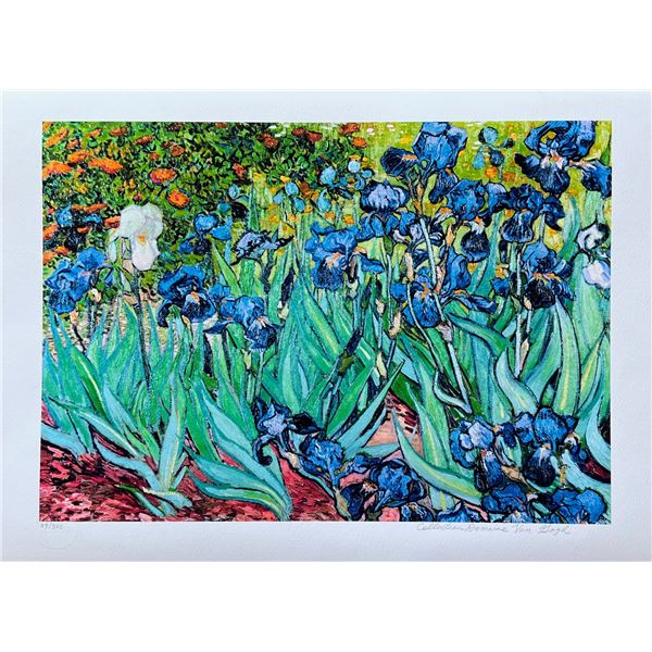 Vincent Van Gogh IRISES Estate Signed Limited Edition Giclee