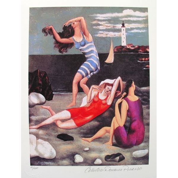 Pablo Picasso THE BATHERS Estate Signed Limited Edition Giclee