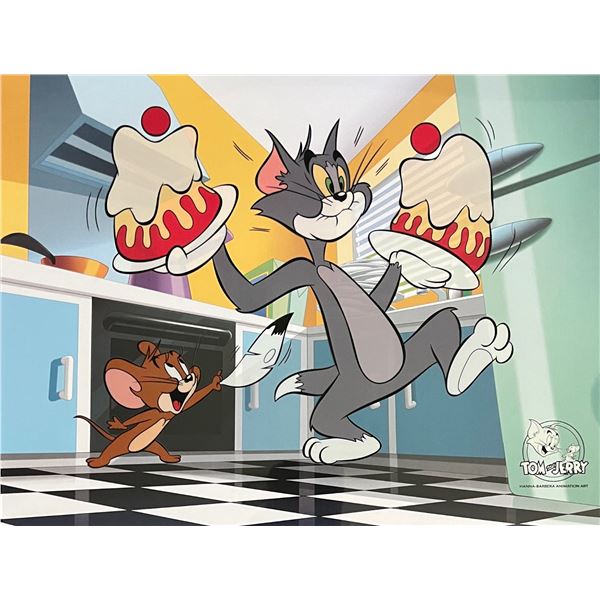 TOM & JERRY Cake Sericel Animation Art Cel Hanna Barbera