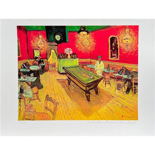 Vincent Van Gogh NIGHT CAFE Estate Signed Giclee