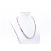 Image 4 : 18KT White Gold Plated 69ctw Azotic Blue Moissanite Tennis Necklace