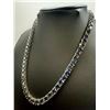 Image 3 : 18KT White Gold Plated 69ctw Deep Purple Fire Moissanite Necklace