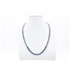 Image 5 : 18KT White Gold Plated 69ctw Deep Purple Fire Moissanite Necklace