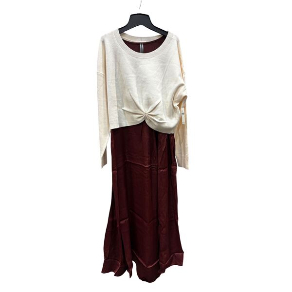 Anthropologie The Gemini Twofer Sweater + Dress Set (size L) - new in pack retail $218