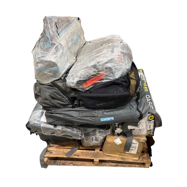 Pallet of Costco returns items - Water Sports gear, rafts, paddle boards etc.