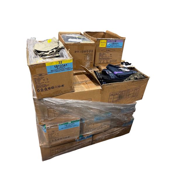 Pallet of new with tags clothing - Buffalo shorts assorted sizes