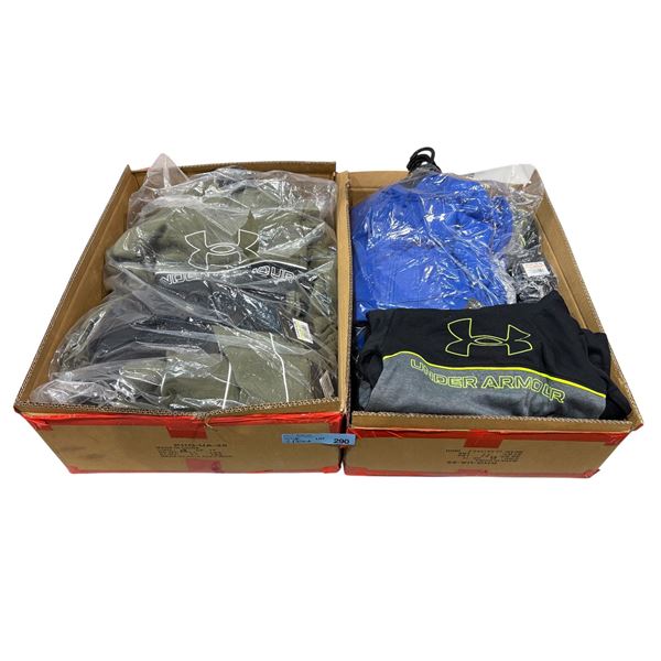 2 boxes of assorted Under Armour kids winter jackets - assorted sizes