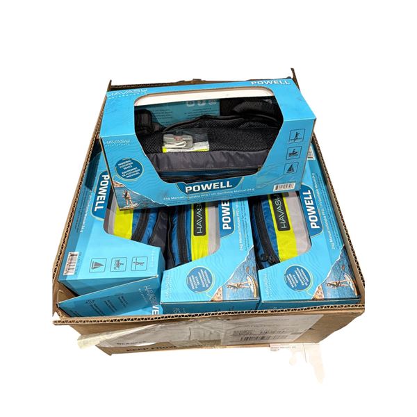 Group of Havasu Powell 24g Manual Inflatable PFD life vests (new in box)