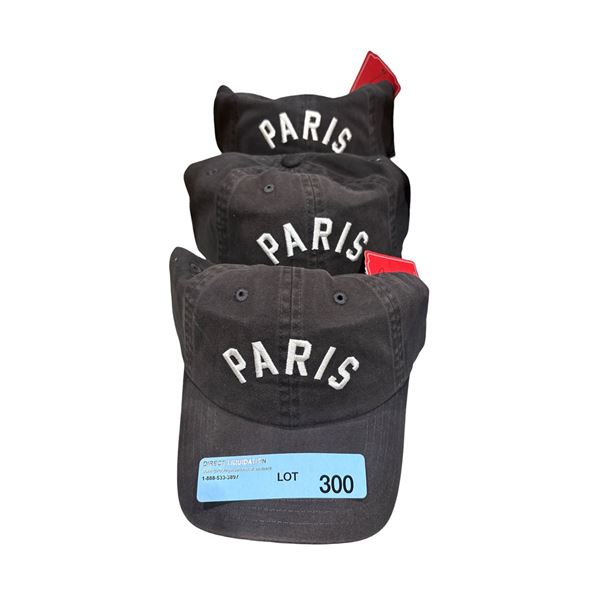 3pc Paris caps - new with tags