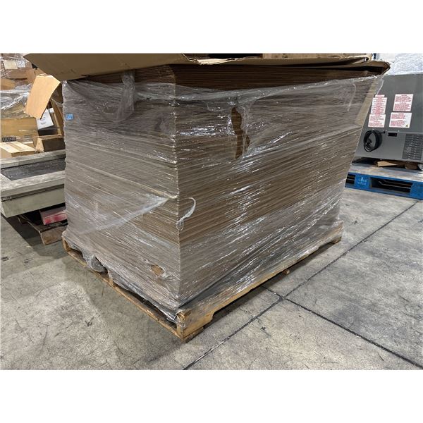 Pallet of cardboard sheets