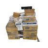 Image 1 : Pallet of Uline office supplies - trash liners, resealable polypropylene Bags, industrial tape, prin